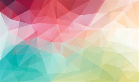 Abstract Summer Polygonal Background Spring Vector Image