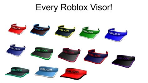 Every Classic Roblox Visor 2007 2022 Youtube