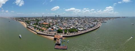 Vista A Rea Da Paisagem Panor Mica Da Cidade De Santarem No Brasil Ao