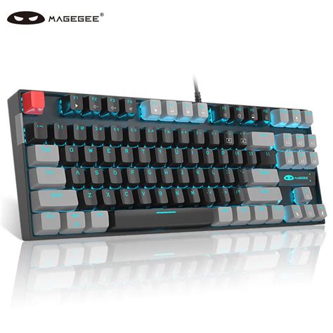 MageGee MK STAR Wired Game Keyboard 87 Key Adjustable Backlight