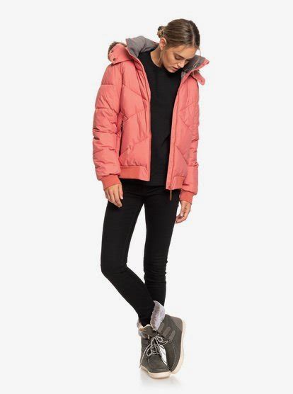 Hanna Waterproof Hooded Bomber Jacket For Women Roxy