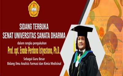 Farmasi Berita Pengukuhan Prof Apt Enade Perdana Istyastono Phd