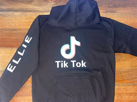 Personalised Tiktok Hoodie Fyp Hoodie Tik Tok Jumper Etsy