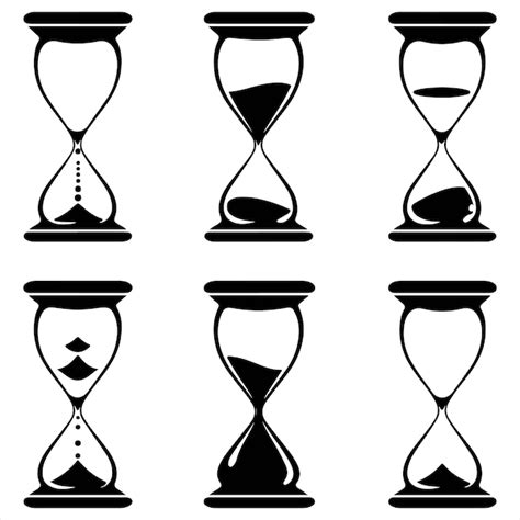 Premium Vector Hourglass Icon Set Vector Illustration