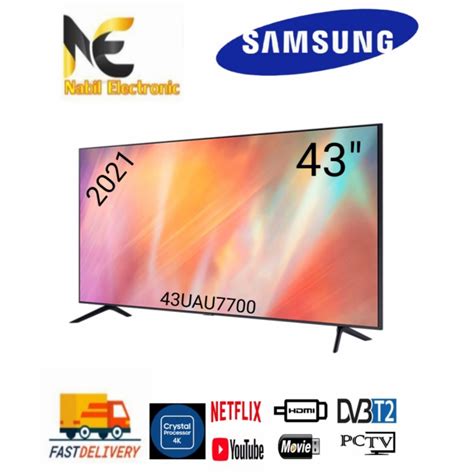 Jual Samsung 43au7700 Smart Tv Crystal Uhd 4k New 2021 Kota Tangerang