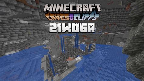 Minecraft Snapshot W A Noise Caves And Aquifers Youtube