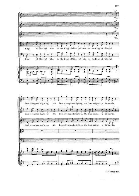 Handel George Frideric 33 Lift Up Your Heads O Ye Gates Messiah For Choir Free Sheet