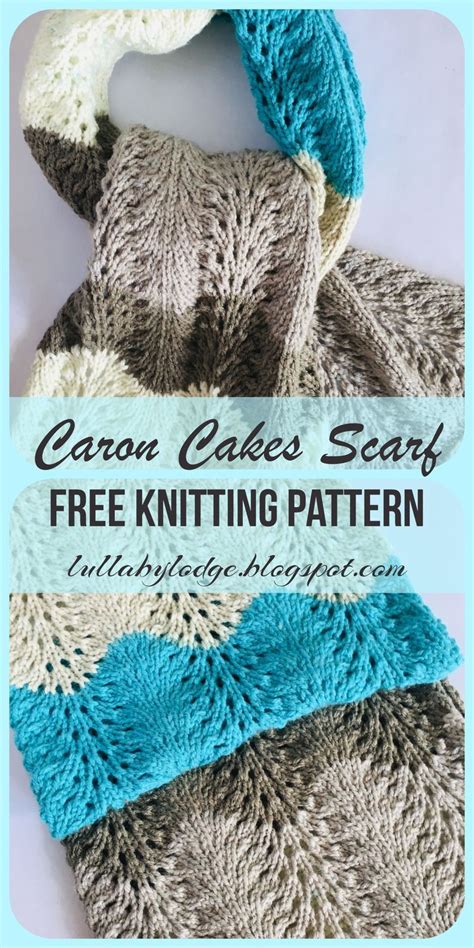 Learn How To Knit Lace With This Simple Caron Cakes Colour Block Scarf