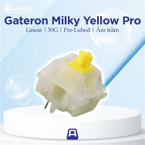 Milky Yellow Pro Switch Gateron Milky Yellow Pro Linear G Pin