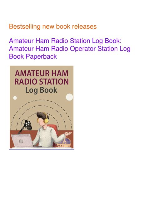 Ppt Pdf Amateur Ham Radio Station Log Book Simple Amateur Ham Radio