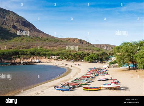 Tarrafal Beach In Santiago Island In Cape Verde Cabo Verde Stock