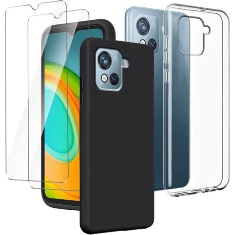 Coque pour Blackview Oscal C80 6 5 Transparent Housse Noir Étui