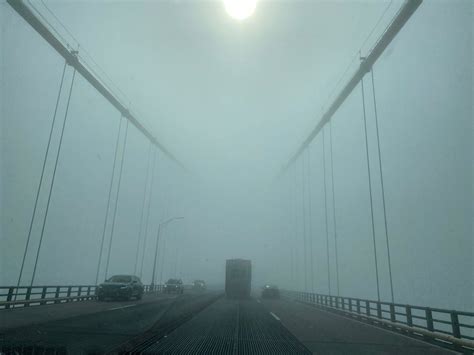 Solve Mackinac Bridge In Fog Jigsaw Puzzle Online With Pieces