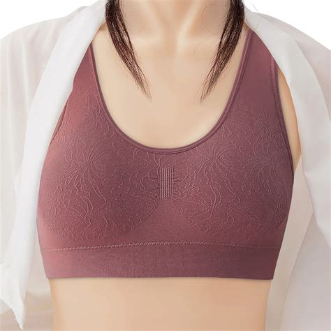 Rigardu Bras For Women Womens No Steel Ring French Womens Front Close