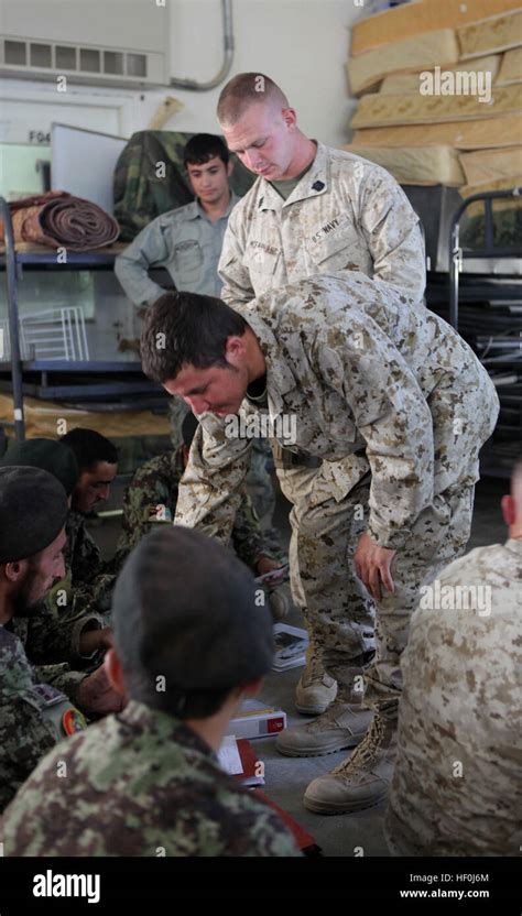 Soldiers With The 215th Corps Logistics Battalion Afghan National Army