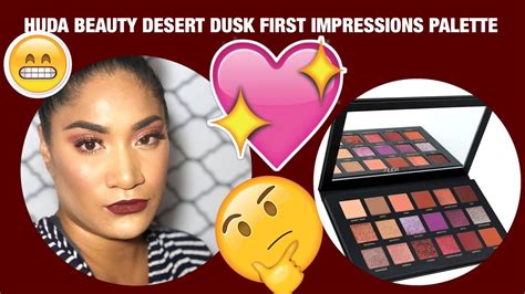 Huda Beauty Desert Dusk Palette First Impressions Layswaymua Youtube