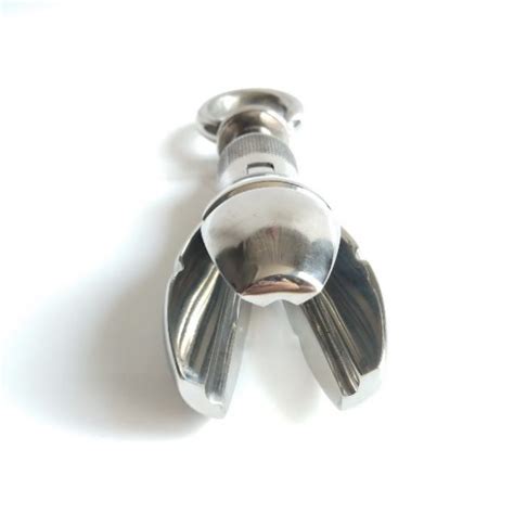 Stainless Steel Anal Lock Expanding Locking Butt Plug Dotty After