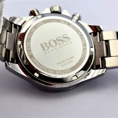 Brand New Hugo Boss Hb1512963 Luxury Mens Silver Blue Face Chronograph Watch Ebay