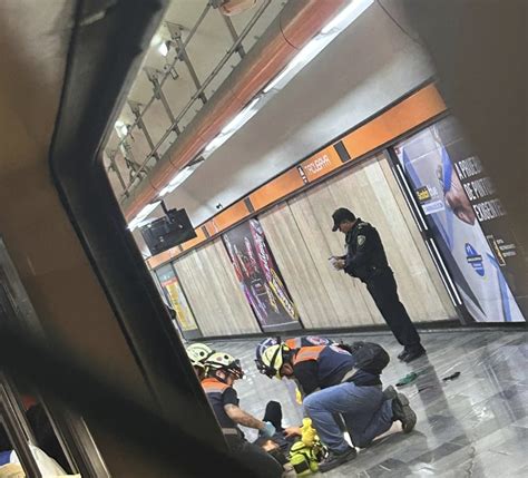 Hombre se arroja a las vías en Metro Tacubaya Línea 7 tras lesionar a