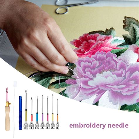 Embroidery Stitching Punch Needle Sewing Tool Set Poking Cross Stitch