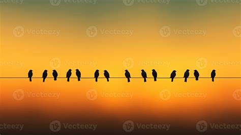 Ideal background for minimalist bird silhouette photography 27381299 ...