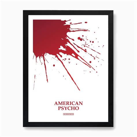 American Psycho Art Print By The Poster Print Co Fy