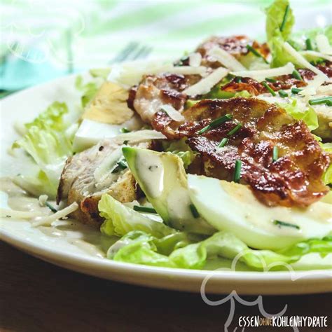 Caesar Salat Mit H Hnchenbrust Essen Ohne Kohlenhydrate