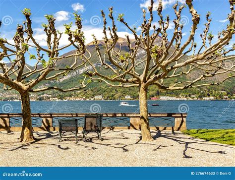 The Gardens Of Villa Melzi Near Lake Como At Bellagio Italy Stock