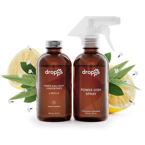 Buy Dropps Power Dish Spray Lemon Verbena Starter Kit Contains 6