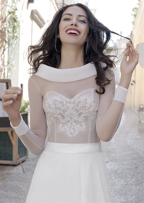 Abito Da Sposa In Chiffon Mod Morgana Dalin Atelier