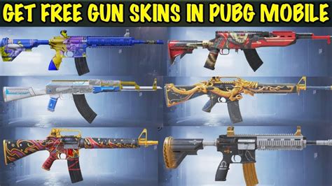 How To Get Free Gun Skins In Pubg Mobile Free Gun Skins In Pubg