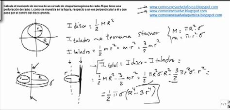 Fisica Cinem Tica Momento De Inercia Disco Con Hueco Circular V Deo