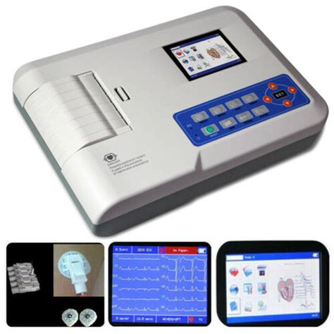 Fda Ce Ecg G Channel Lead Ecg Ekg Machine Portable