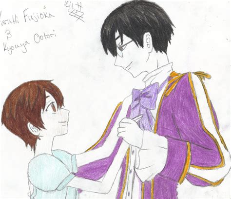 Kyouya Ootori And Haruhi Fujioka By Kitsunenoshinderu On Deviantart