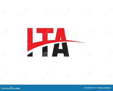 Ita Letter Initial Logo Design Vector Illustration Stock Vector