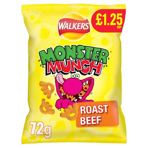 Walkers Monster Munch Roast Beef Snacks Crisps Rrp Pmp G Best One