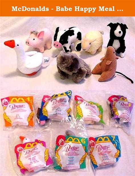 Mcdonalds Babe Happy Meal Set 1996 From The Movie Babe A Little