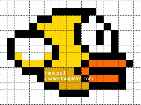 Minecraft Pixel Art Templates: Flappy Bird Minecraft Beads, Minecraft Pixel Art, Minecraft ...