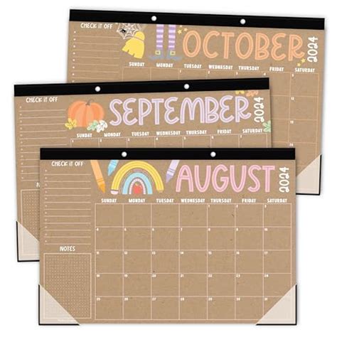 Snapklik Hadley Designs Doodle Teacher Desk Calendar 2024 2025