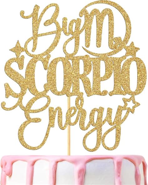 Amazon Big Scorpio Energy Cake Topper Happy Birthday Scorpio In