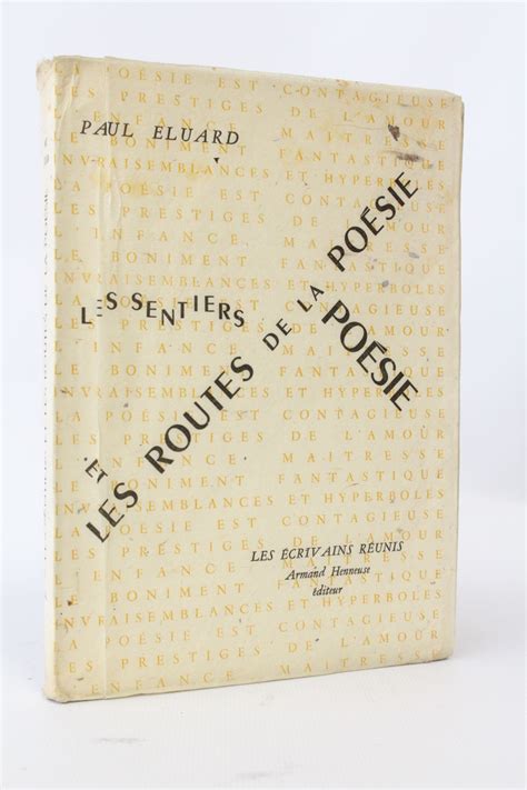 ELUARD Les sentiers et les routes de la poésie First edition