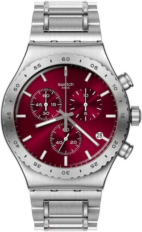 Swatch YVS499G New Irony Chrono Purple Zegarki Ceny I Opinie Ceneo Pl