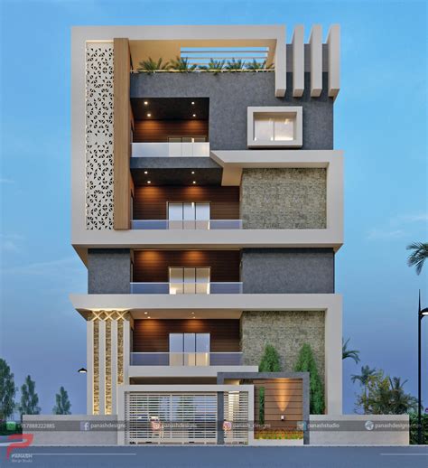 Modern Residential Buildings Elevation