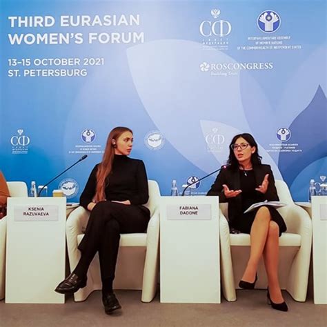 La Ministra Fabiana Dadone Al Third Eurasian Womens Forum Di San