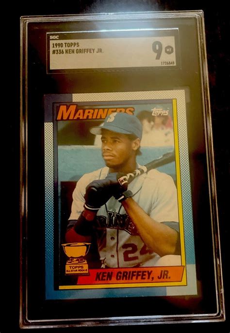 Topps Ken Griffey Jr All Star Rookie Mariners Bloody Scab