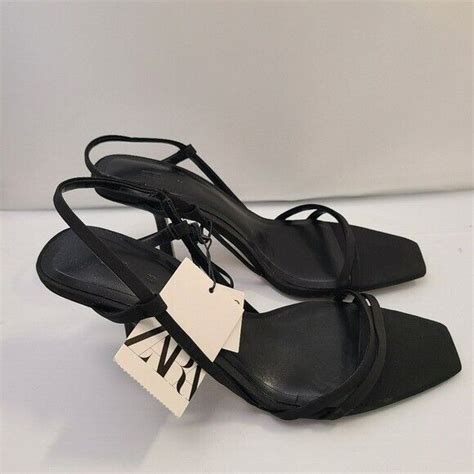 Strappy Mid Heel Leather Sandals Zara Flash Sales