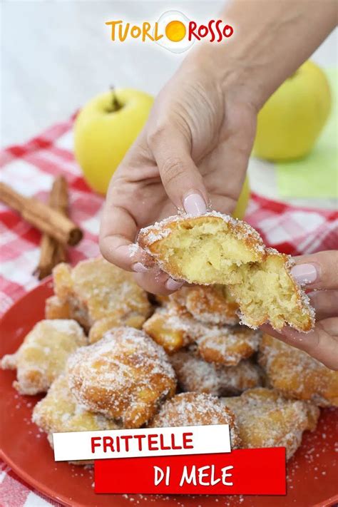 Frittelle Di Mele A Pezzetti Velocissime Tuorlo Rosso Ricetta Nel