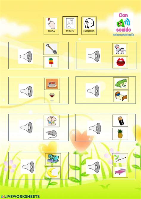 Discriminación auditiva ficha interactiva y descargable Puedes hacer