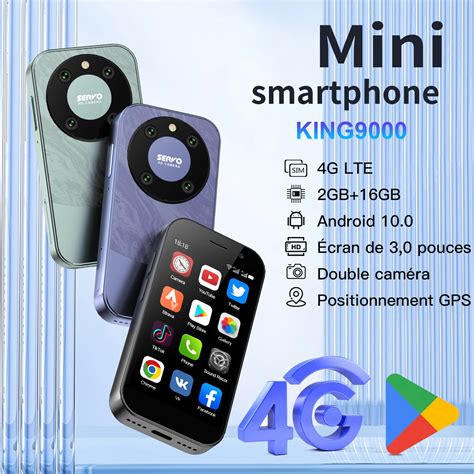 Servo King Petit T L Phone Portable Smartphone Cran Hd Android