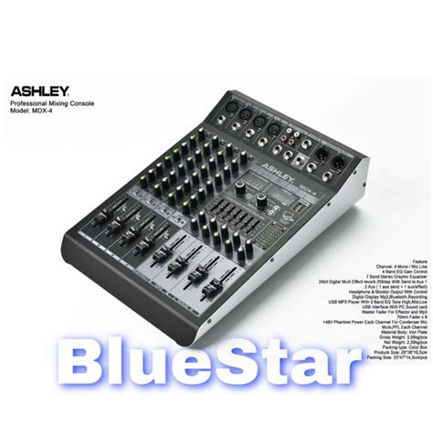 Jual Mixer Ashley MDX 4 Original 4 Channel Effect Reverb 24 Bit